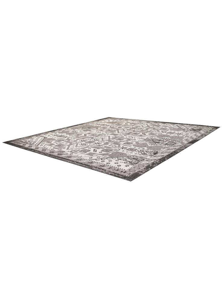Detail image of  13' x 13'  Washable Aztec Indoor / Outdoor Square Rug