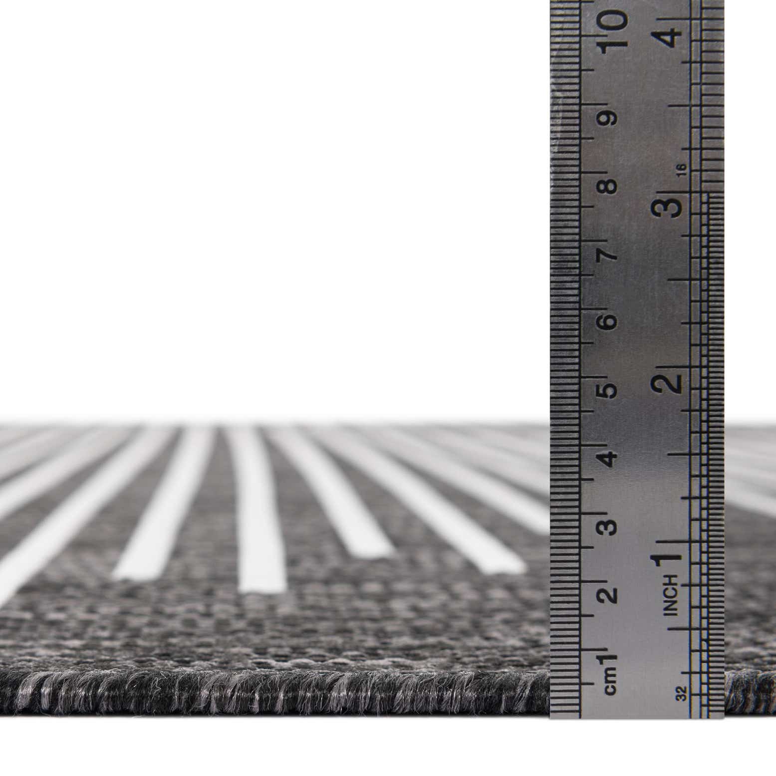 Charcoal Gray 7' x 7' Washable Modern Indoor / Outdoor Square Rug ...