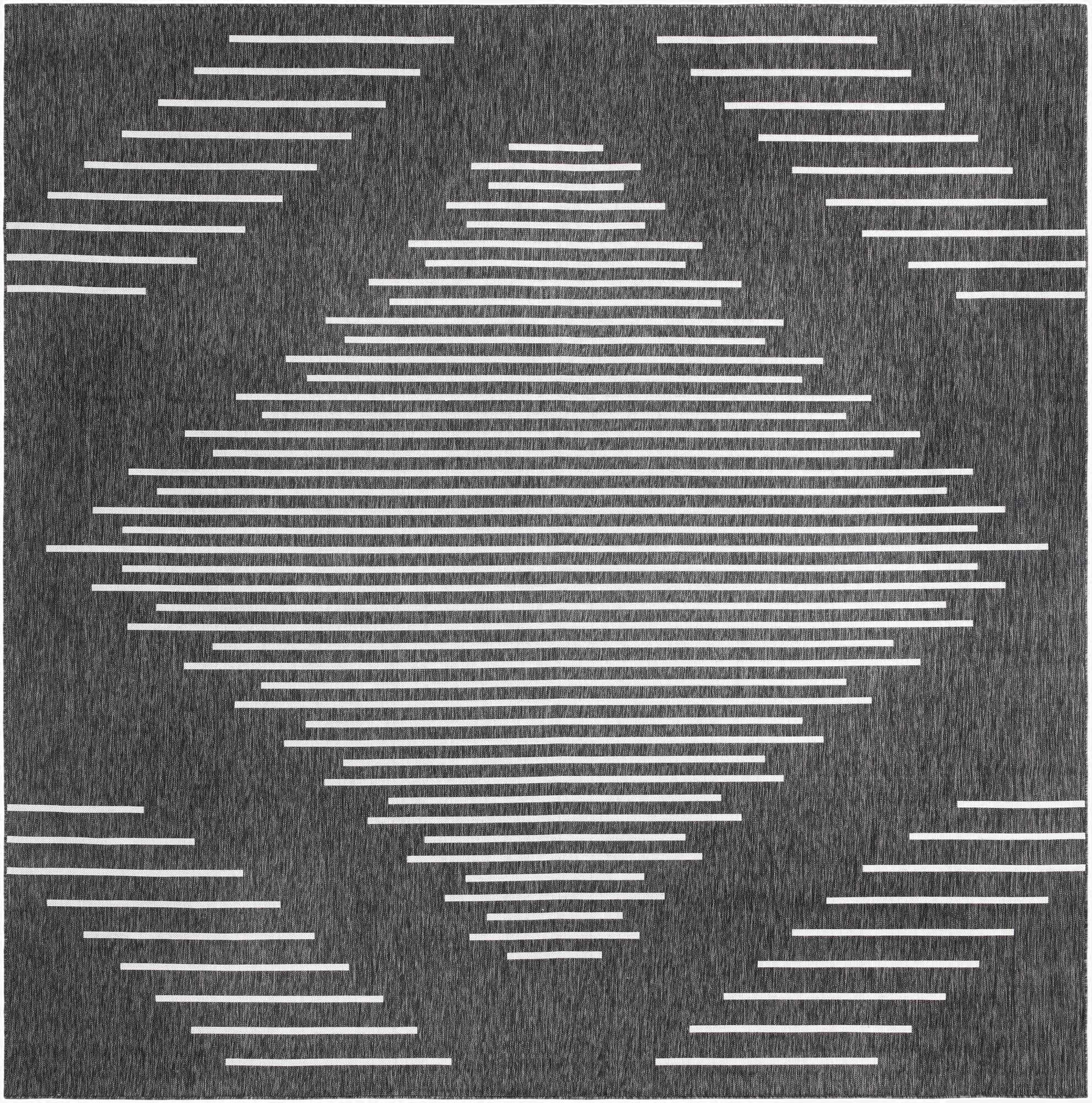  13' x 13'  Washable Modern Indoor / Outdoor Square Rug