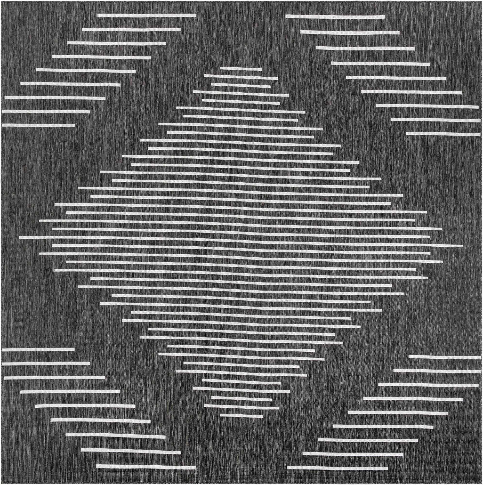  12' x 12'  Washable Modern Indoor / Outdoor Square Rug