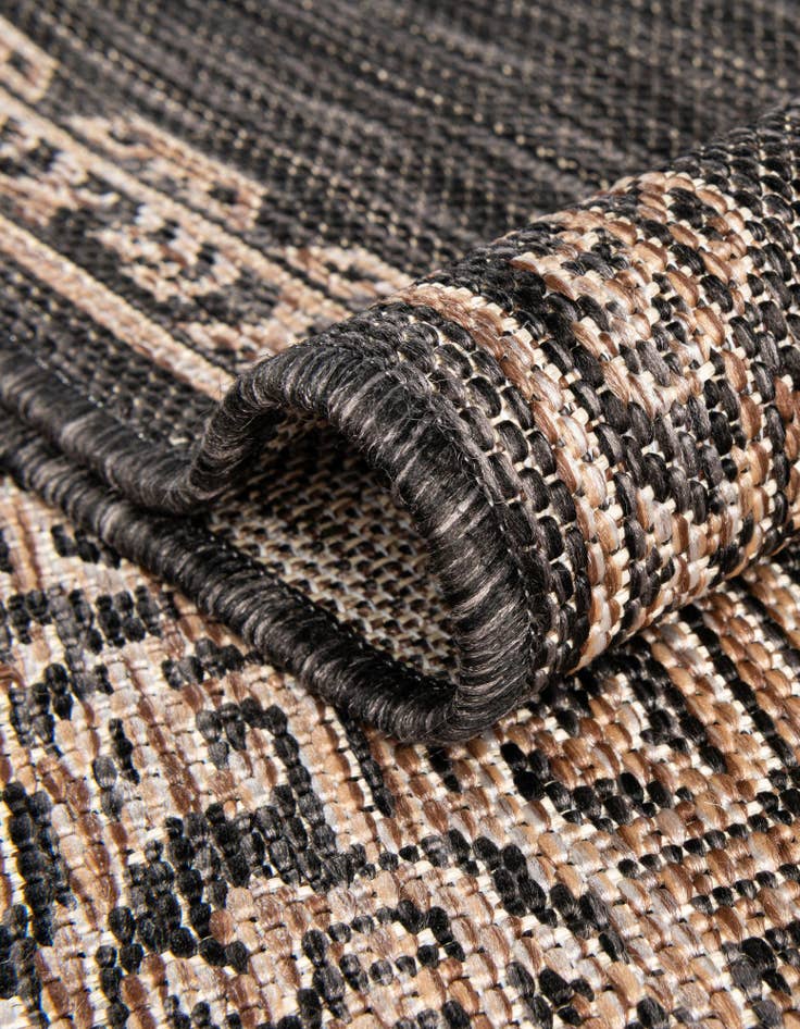 Detail image of  13' x 13'  Washable Traditional Indoor / Outdoor Square Rug