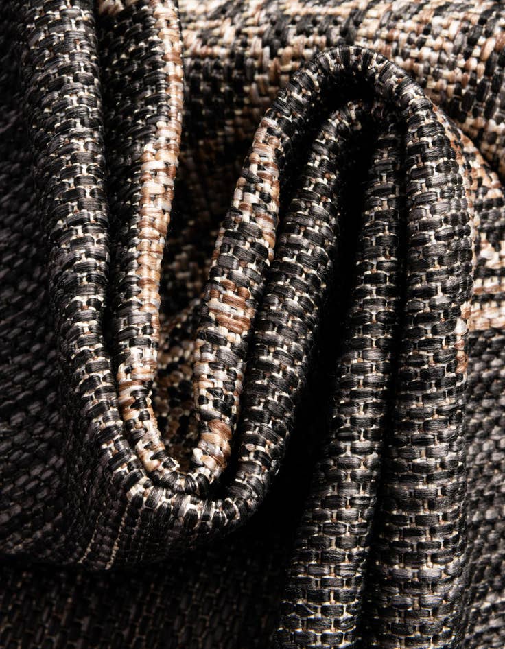 Detail image of  13' x 13'  Washable Traditional Indoor / Outdoor Square Rug