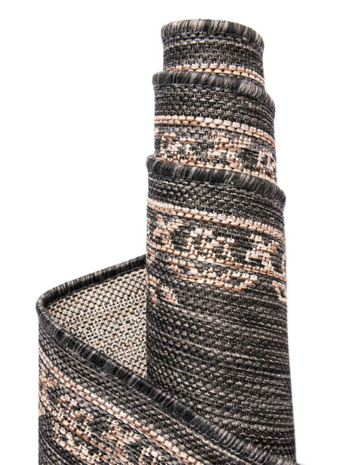 Detail image of  13' x 13'  Washable Traditional Indoor / Outdoor Square Rug