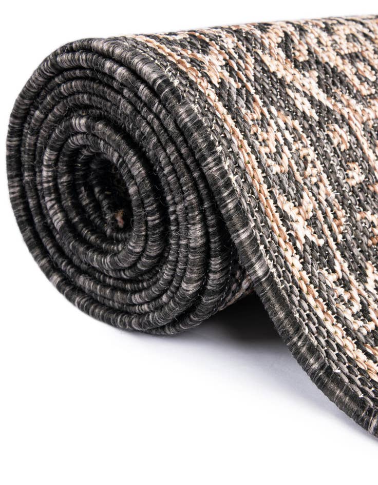 Detail image of  13' x 13'  Washable Traditional Indoor / Outdoor Square Rug