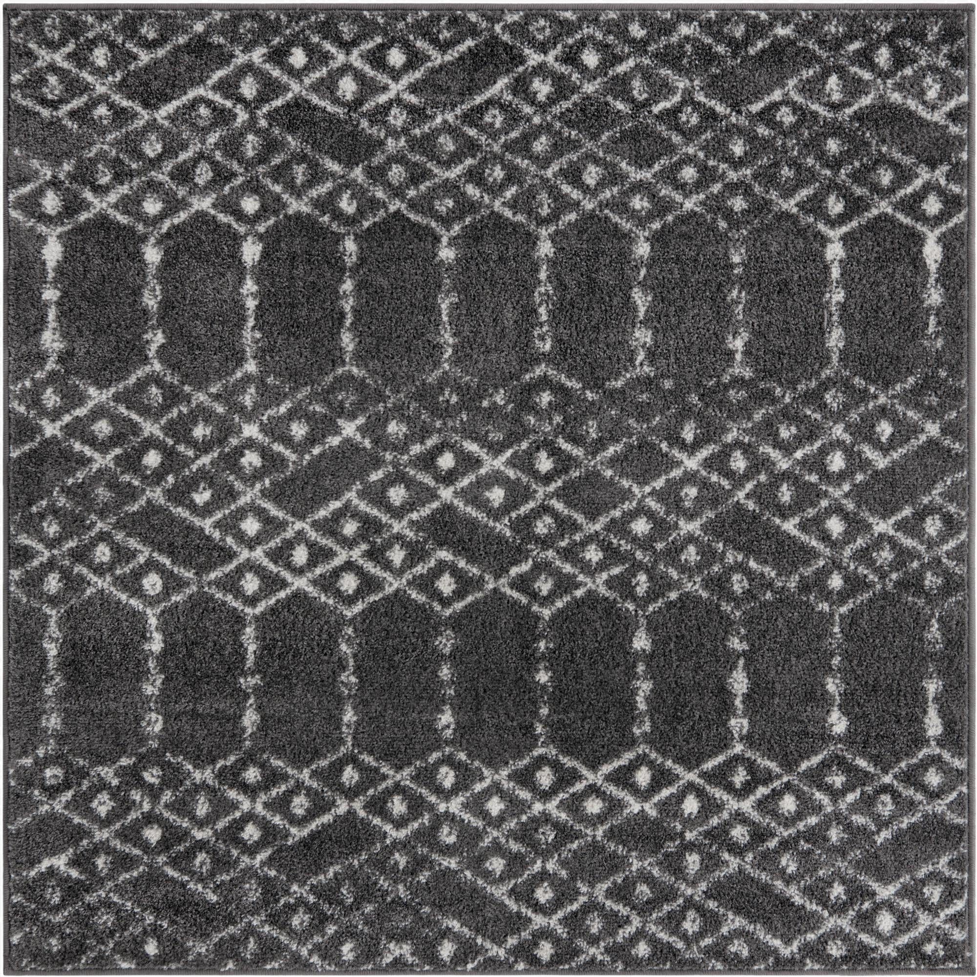  4' x 4' Paxon Trellis Square Rug