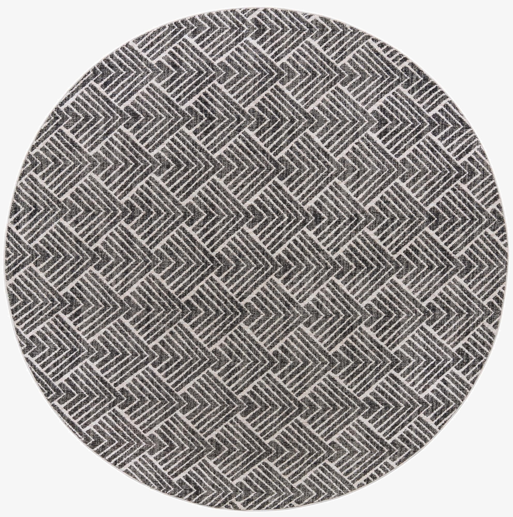  7' x 7' Eco Trellis Round Rug