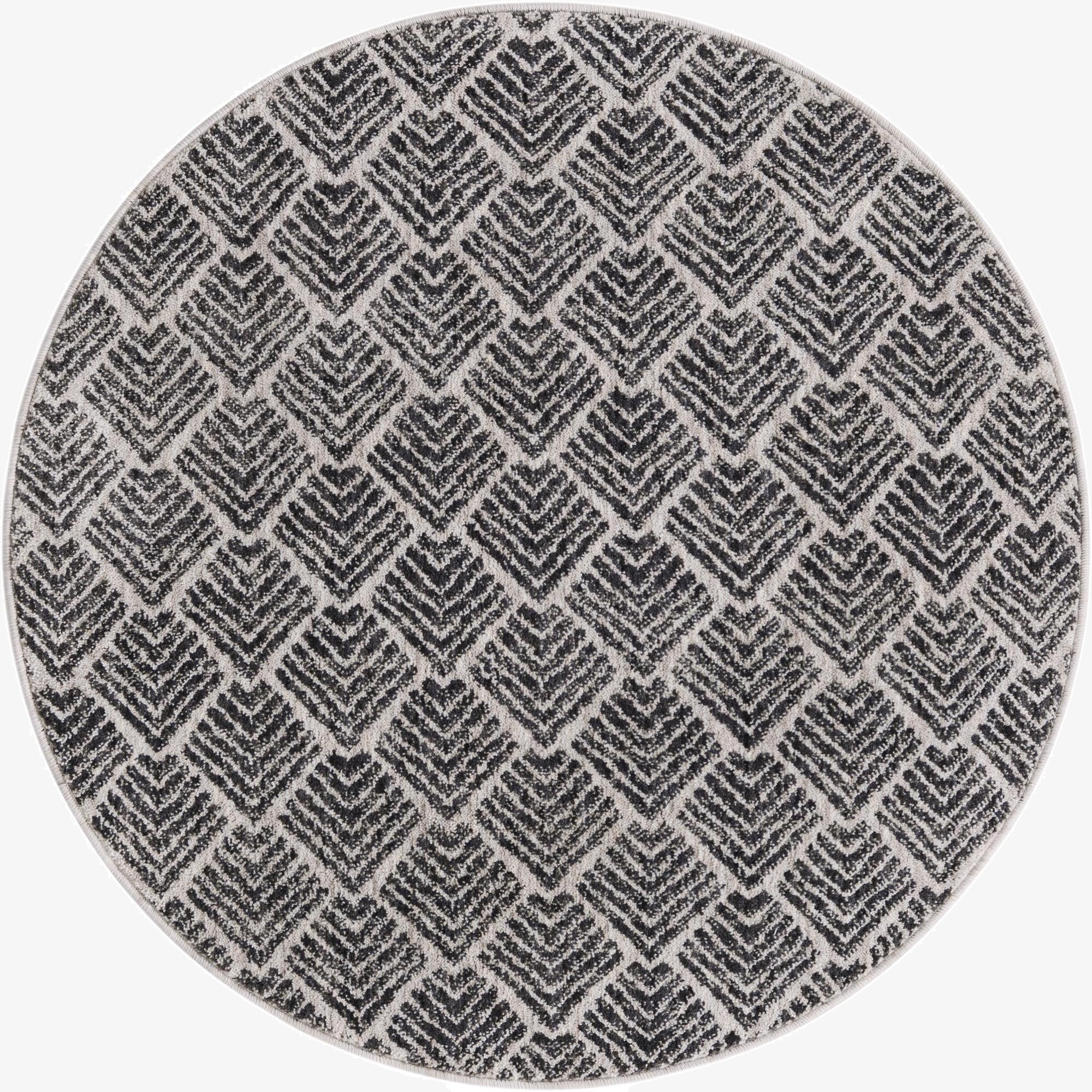 3' 3 x 3' 3 Eco Trellis Round Rug