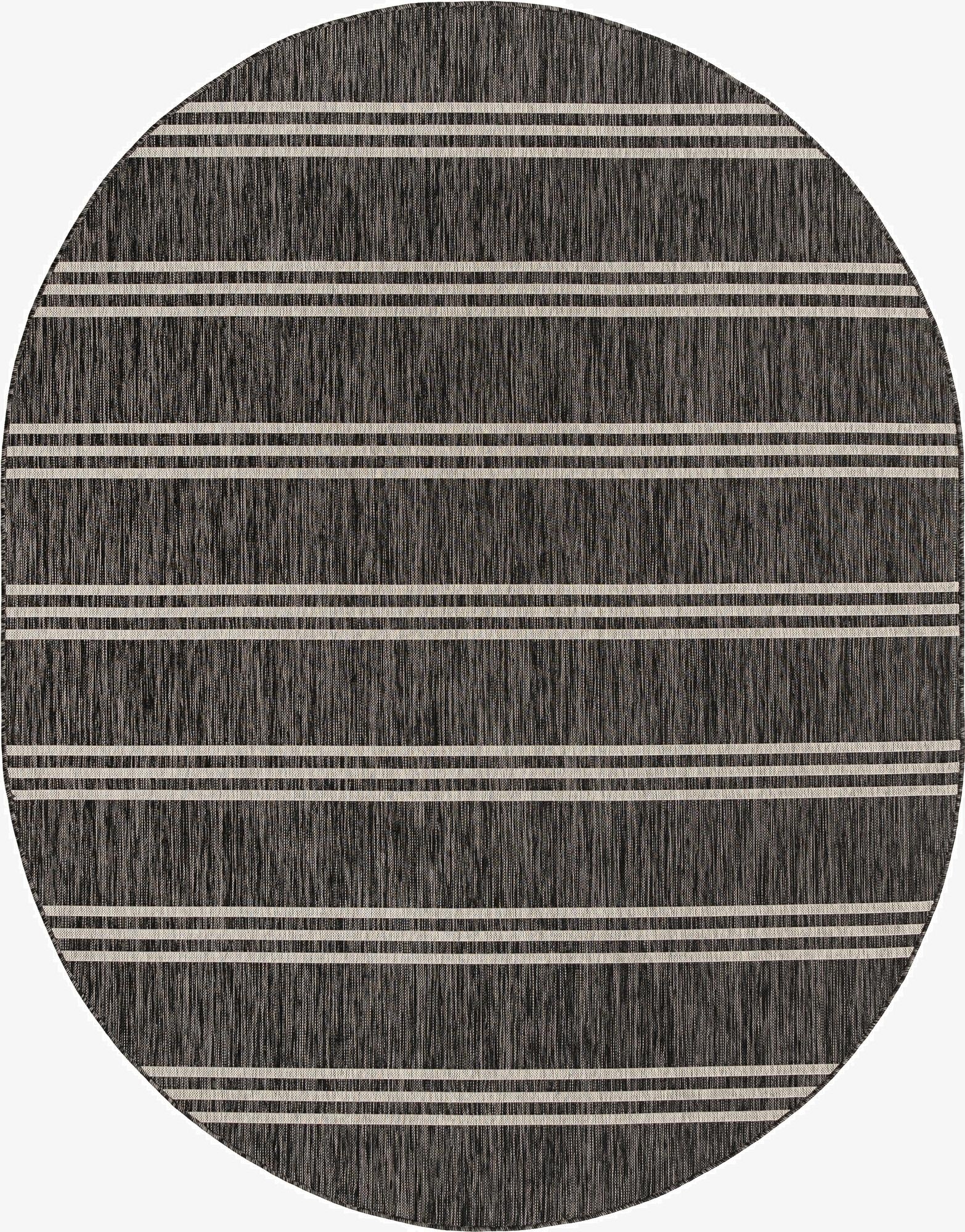  7' 10 x 10'  Washable Jill Zarin Anguilla Indoor / Outdoor Oval Rug