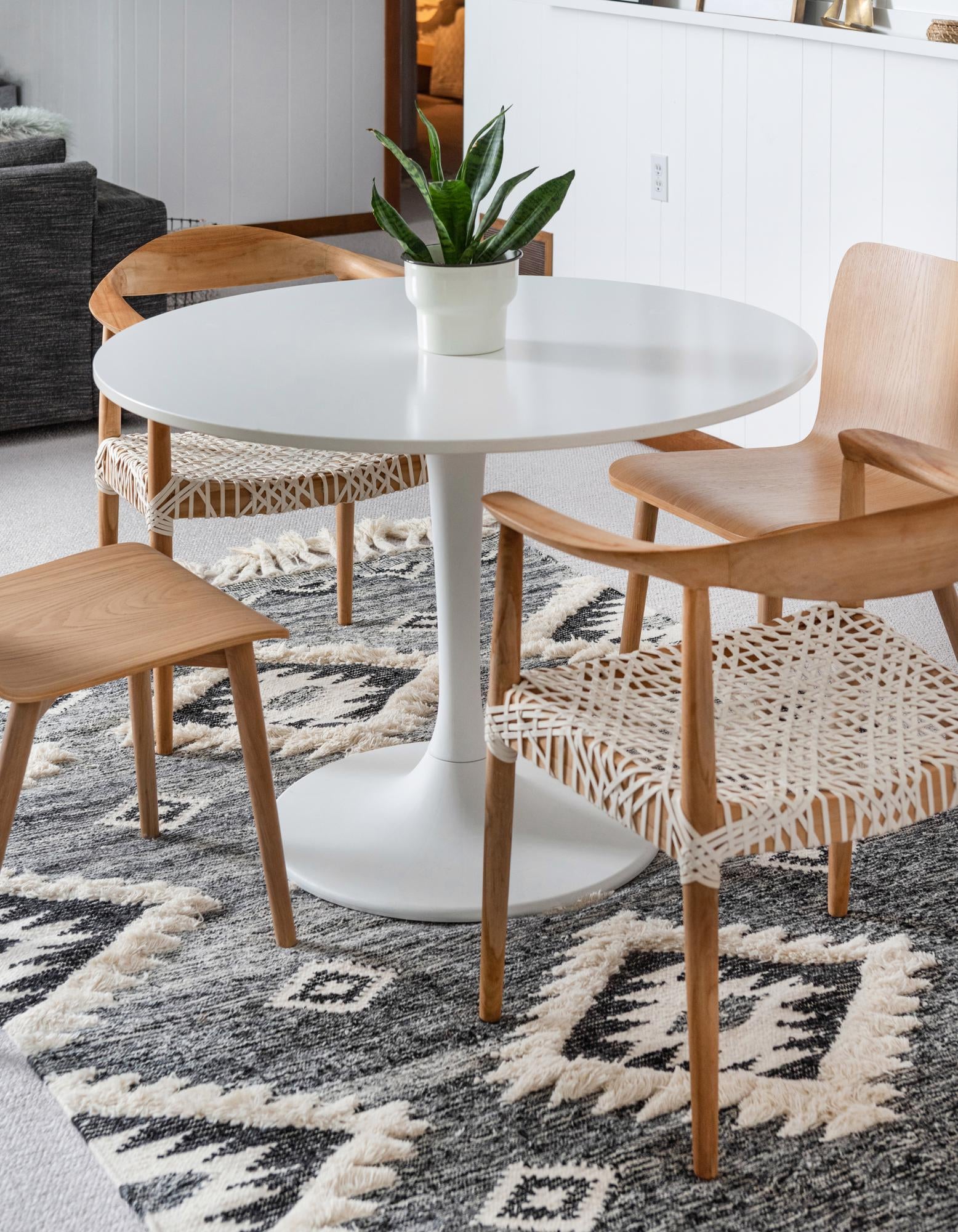 Charcoal 9' x 12' 2 Hand Woven Arizona Wool Rug | Rugs.com