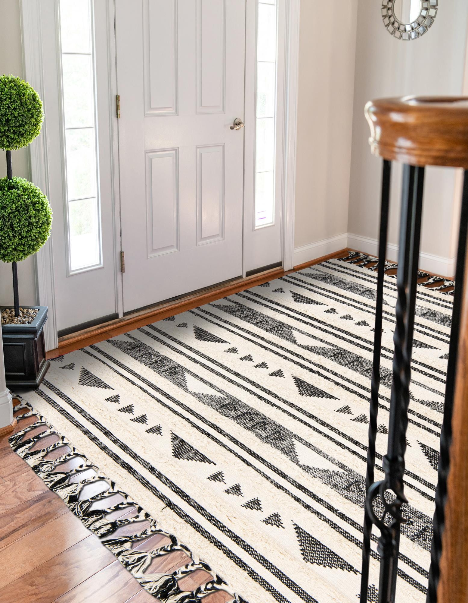 Charcoal 2' x 3' 1 Hand Woven Arizona Wool Rug | Rugs.com