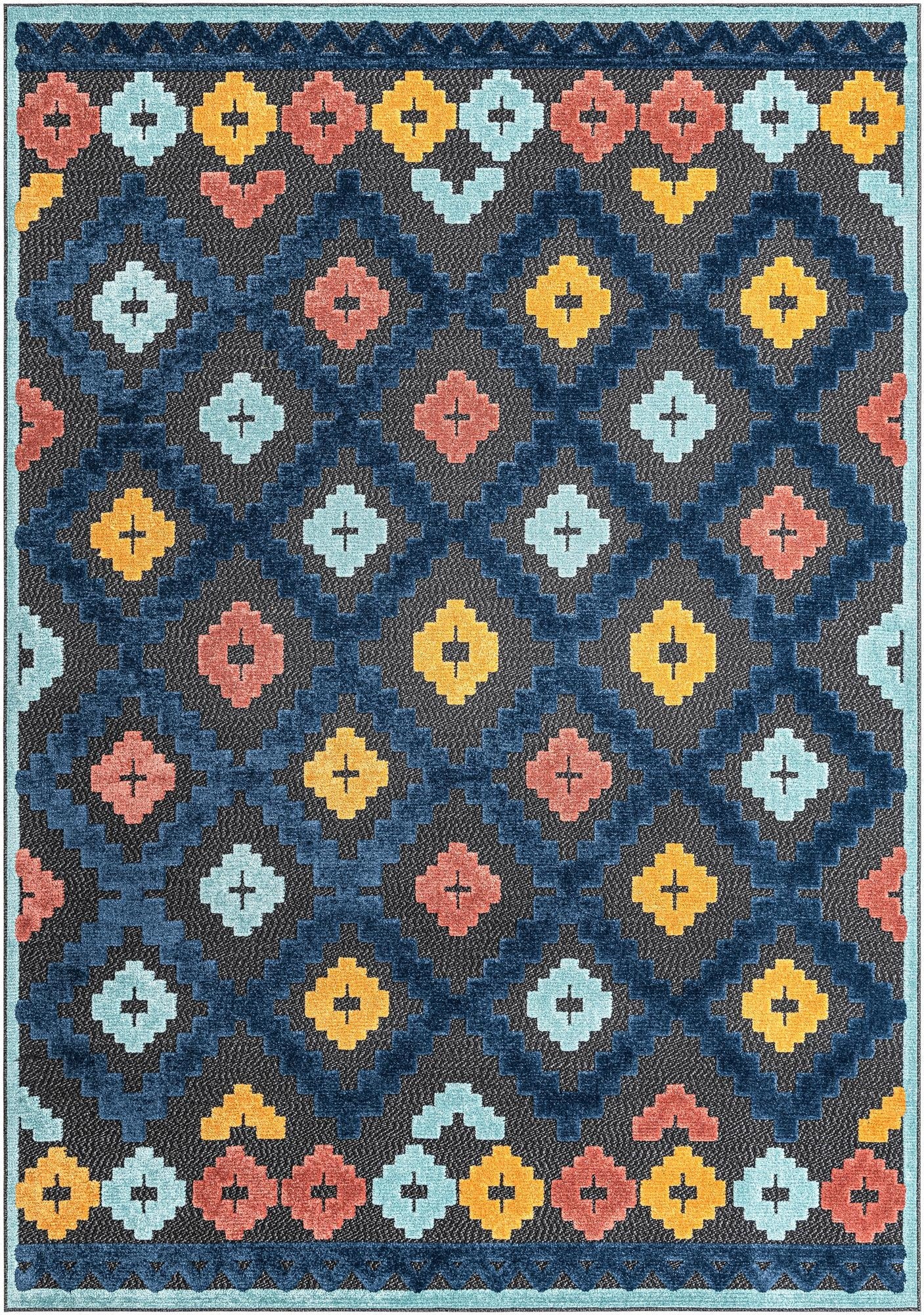  7' x 10'  Washable Belize Indoor / Outdoor Rug