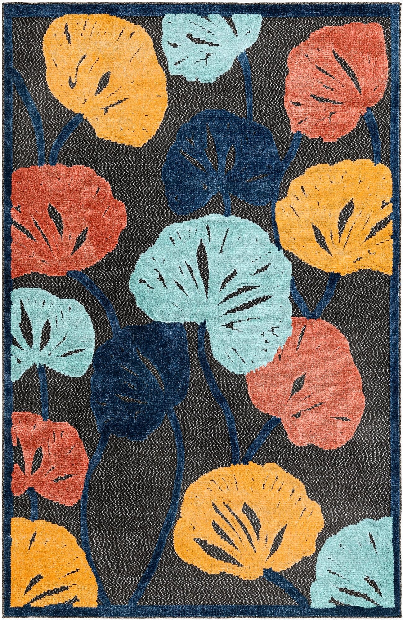  5' 3 x 8'  Washable Belize Indoor / Outdoor Rug