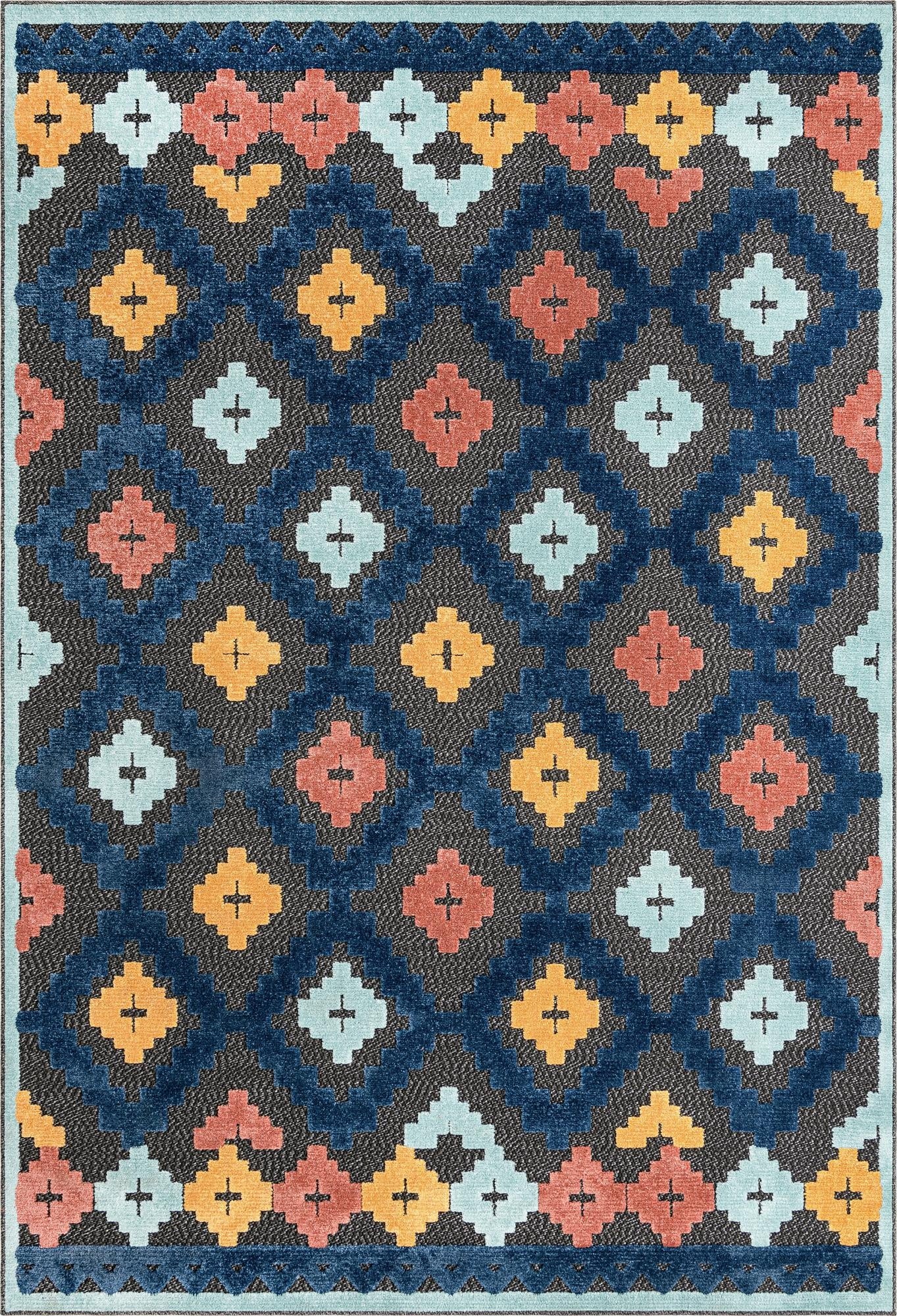  6' x 9'  Washable Belize Indoor / Outdoor Rug