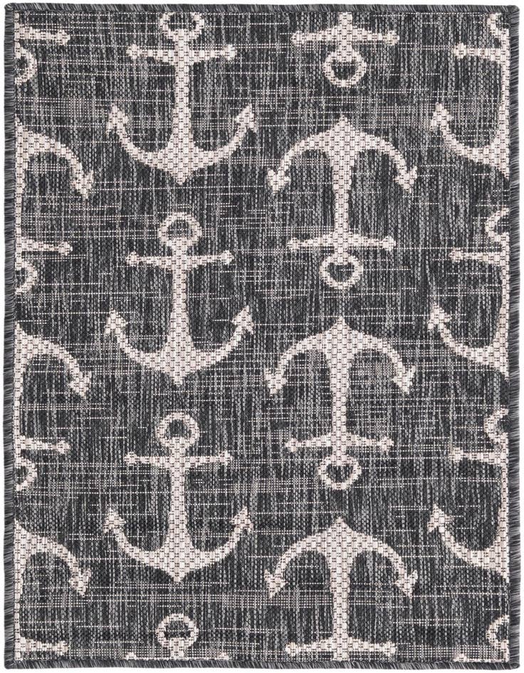 Detail image of  2' x 3'  Washable Coastal Indoor / Outdoor Rug