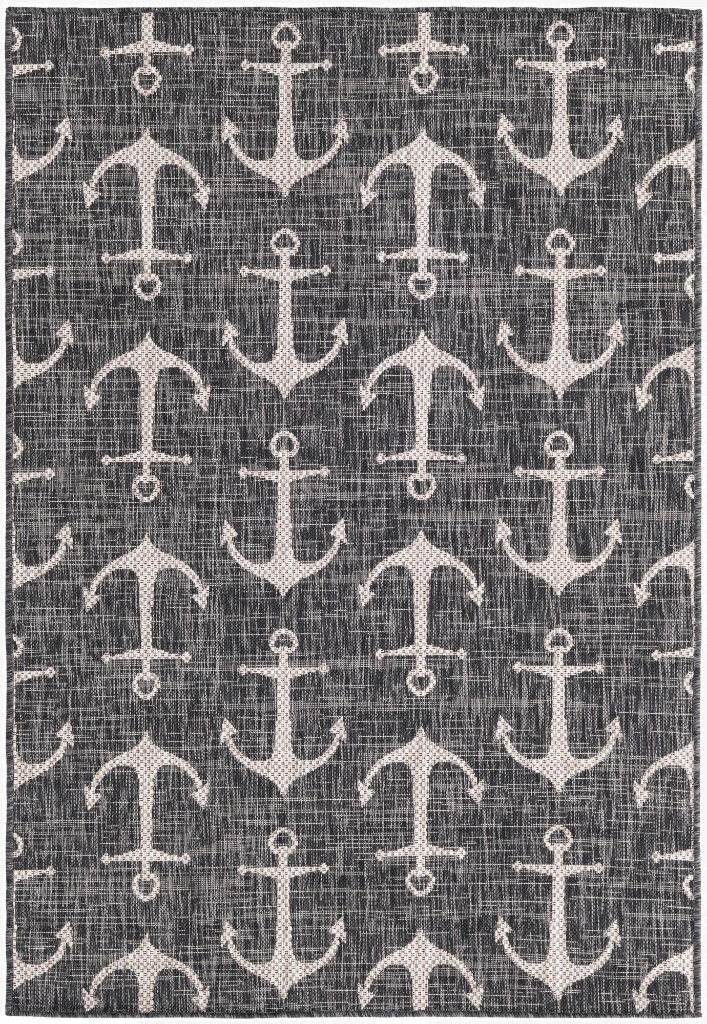  4' x 6'  Washable Coastal Indoor / Outdoor Rug