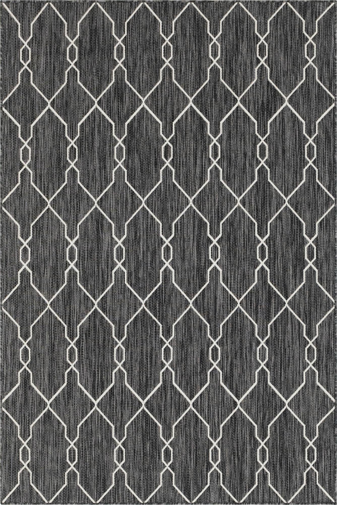  6' x 9'  Washable Lattice Indoor / Outdoor Rug