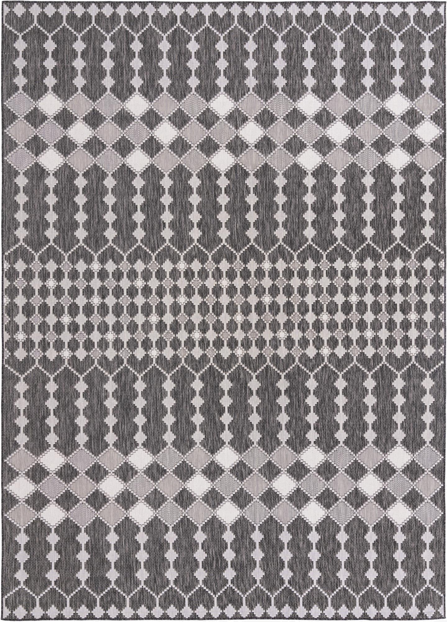  10' x 14'  Washable Lattice Indoor / Outdoor Rug