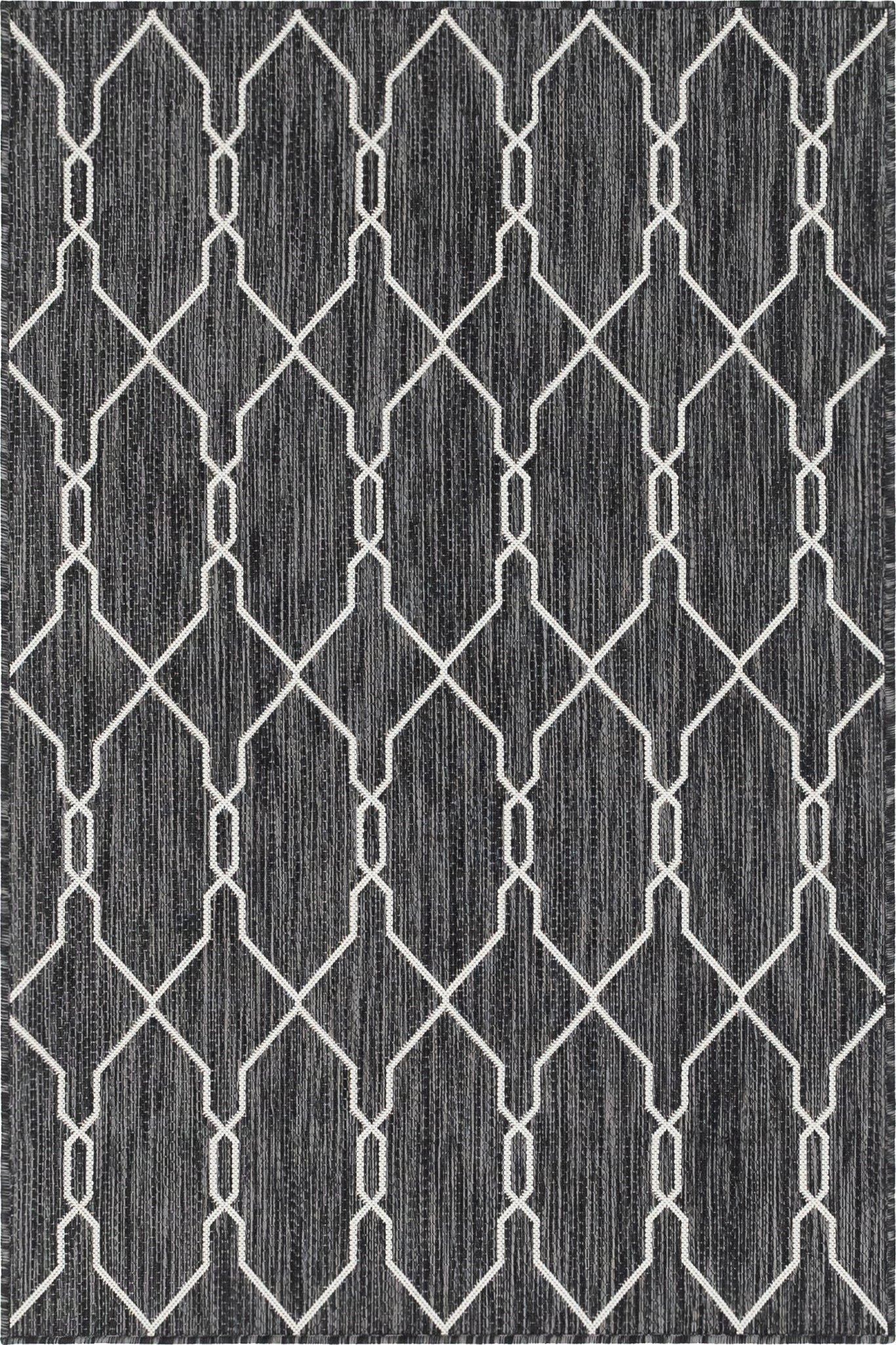  4' x 6'  Washable Lattice Indoor / Outdoor Rug