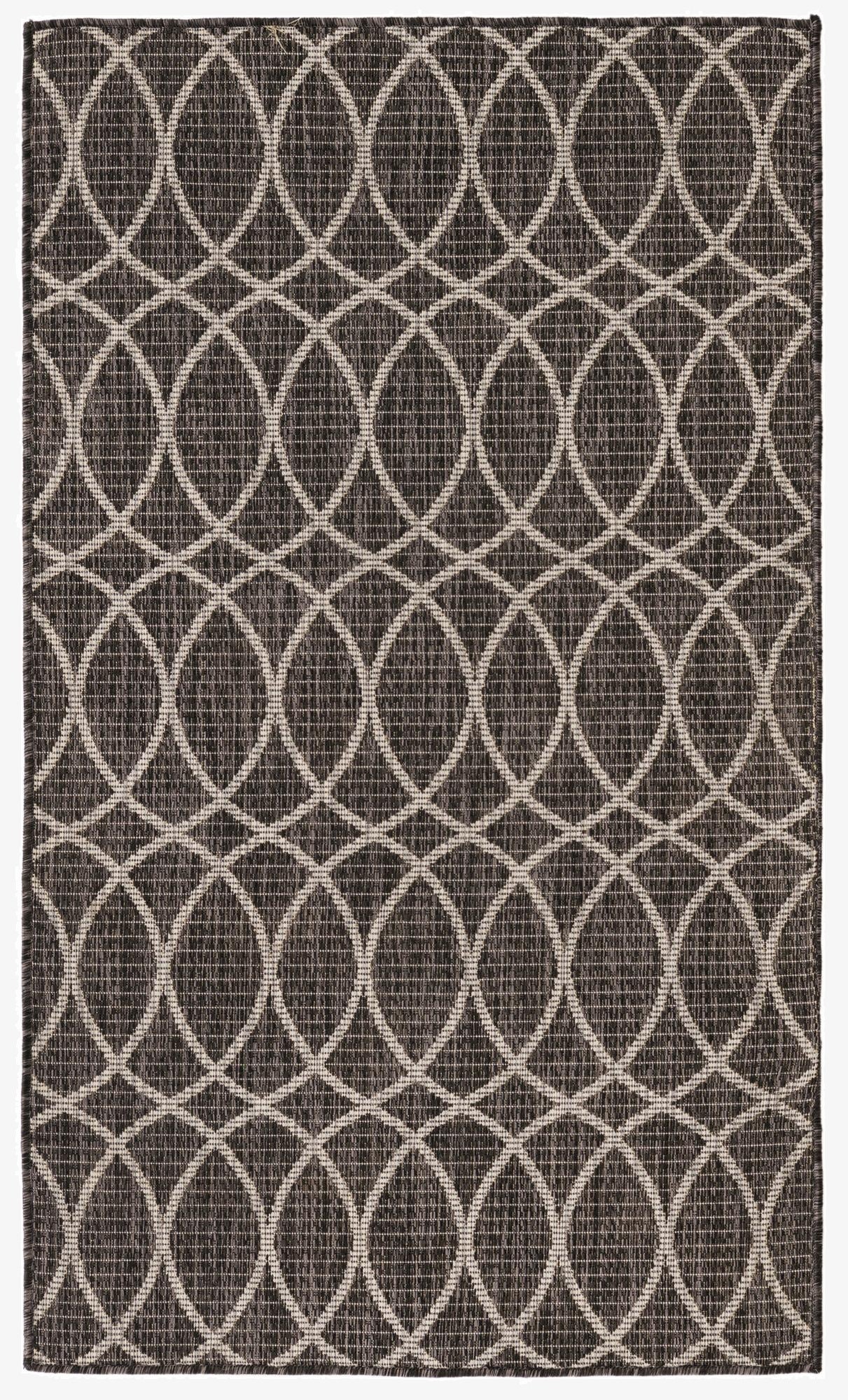  3' x 5' 3  Washable Lattice Indoor / Outdoor Rug