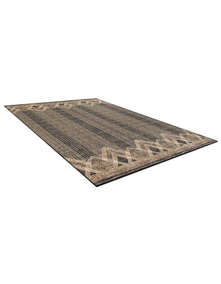 Detail image of  7' 10 x 11'  Washable Modern Indoor / Outdoor Rug