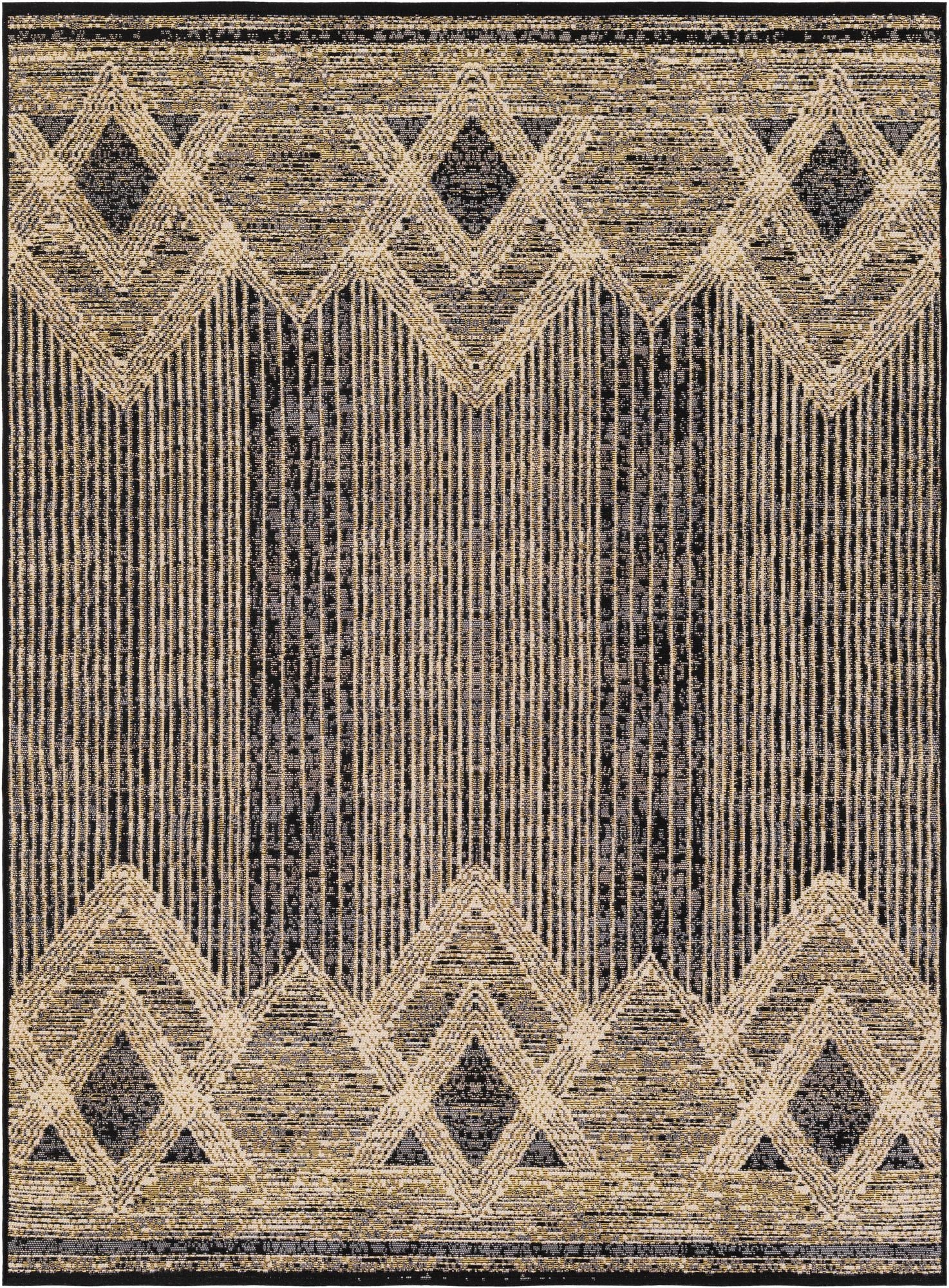  5' x 7'  Washable Modern Indoor / Outdoor Rug