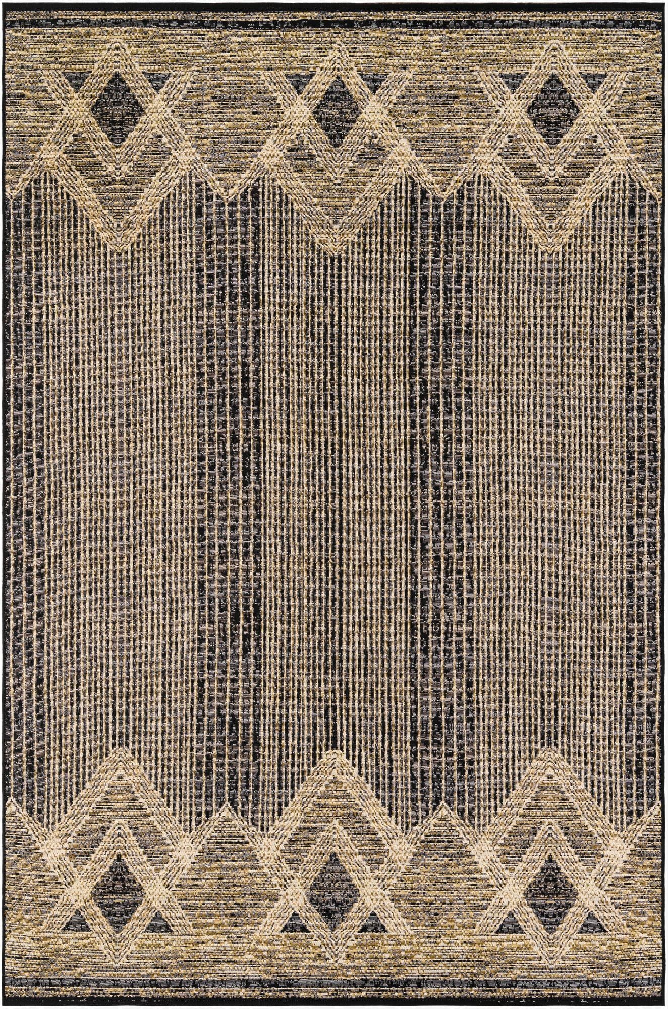  6' x 9'  Washable Modern Indoor / Outdoor Rug