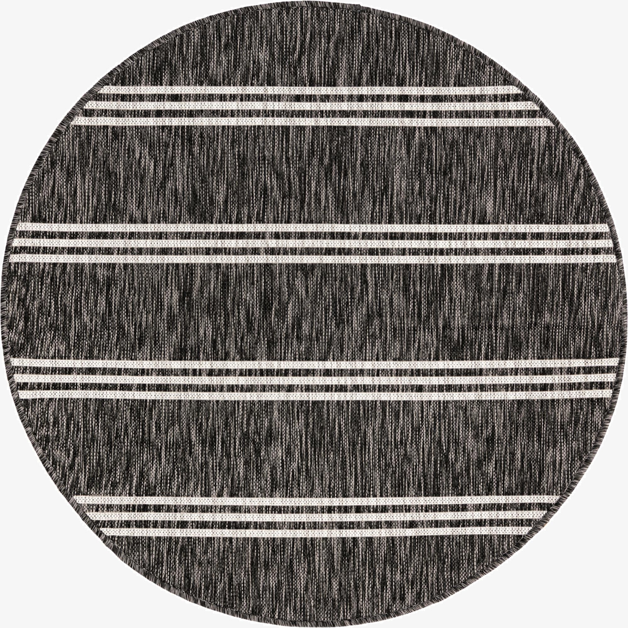  4' x 4'  Washable Jill Zarin Anguilla Indoor / Outdoor Round Rug