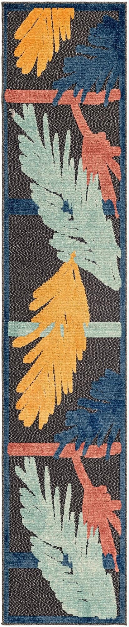  2' x 10'  Washable Belize Indoor / Outdoor Runner Rug