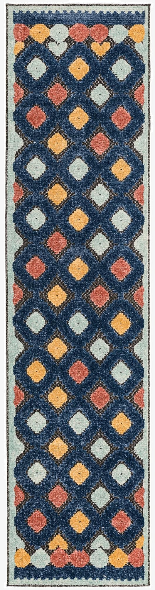  2' x 8'  Washable Belize Indoor / Outdoor Runner Rug