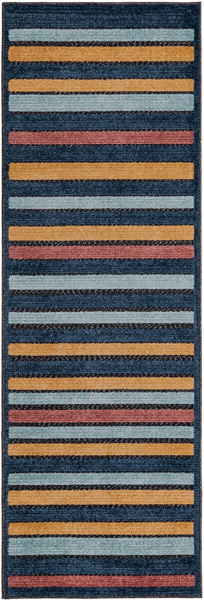  2' x 6'  Washable Belize Indoor / Outdoor Runner Rug