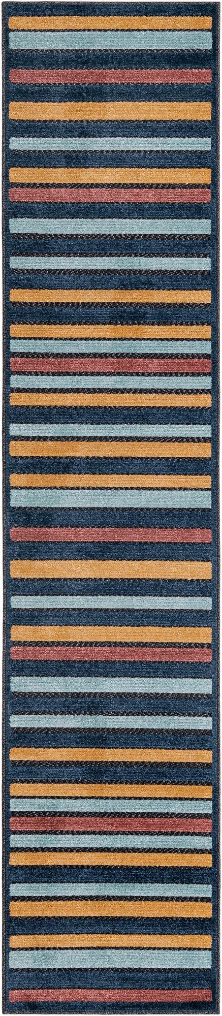  2' x 10'  Washable Belize Indoor / Outdoor Runner Rug