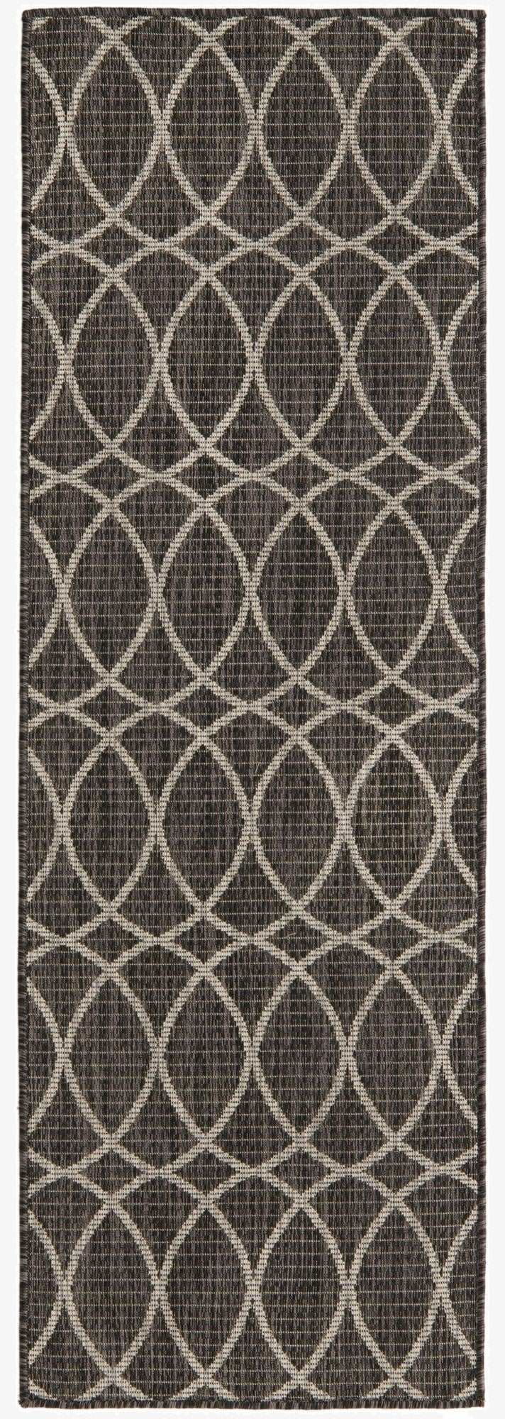  2' x 6'  Washable Lattice Indoor / Outdoor Runner Rug