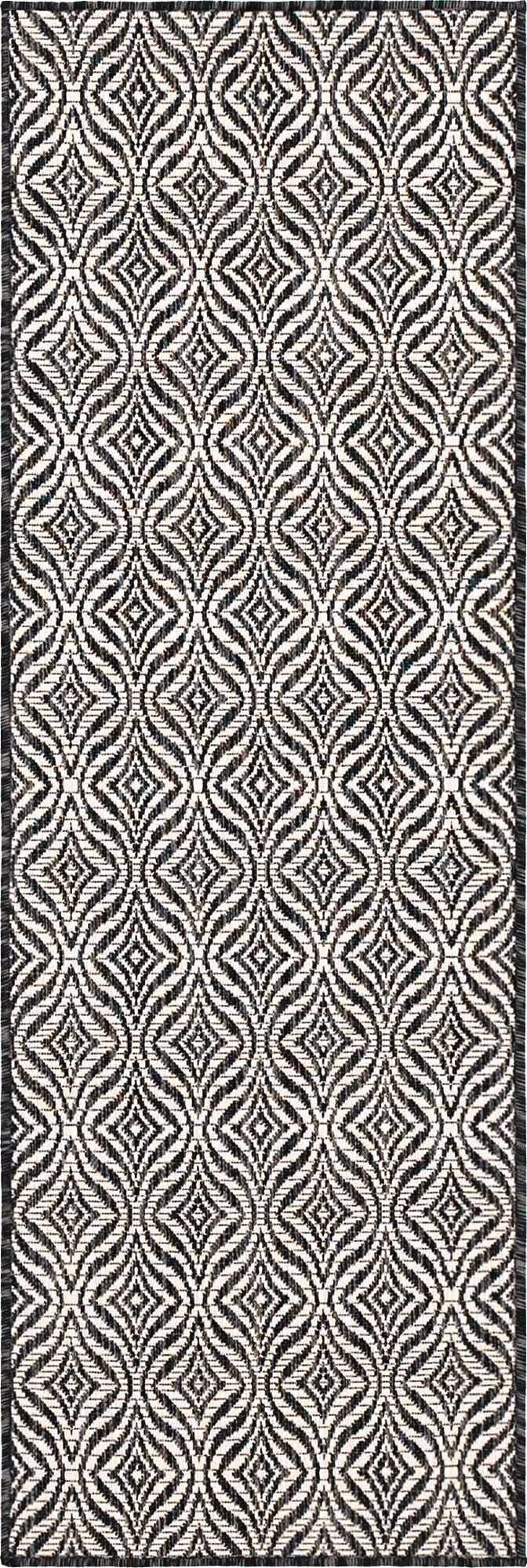  2' x 6'  Washable Lattice Indoor / Outdoor Runner Rug