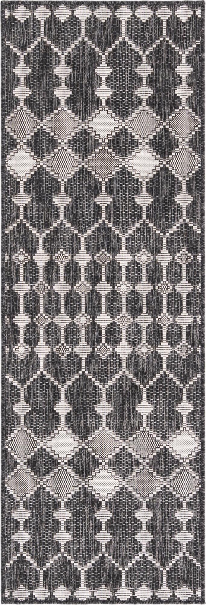  2' x 6'  Washable Lattice Indoor / Outdoor Runner Rug