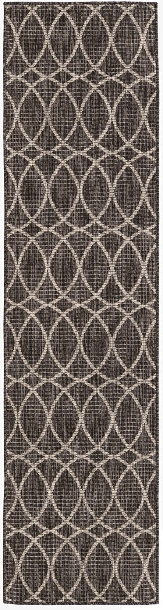  2' x 8'  Washable Lattice Indoor / Outdoor Runner Rug