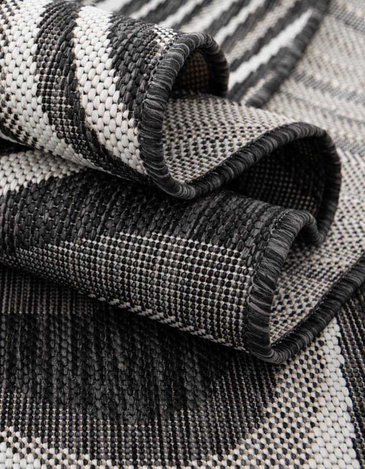 Detail image of  2' x 6'  Washable Modern Indoor / Outdoor Runner Rug