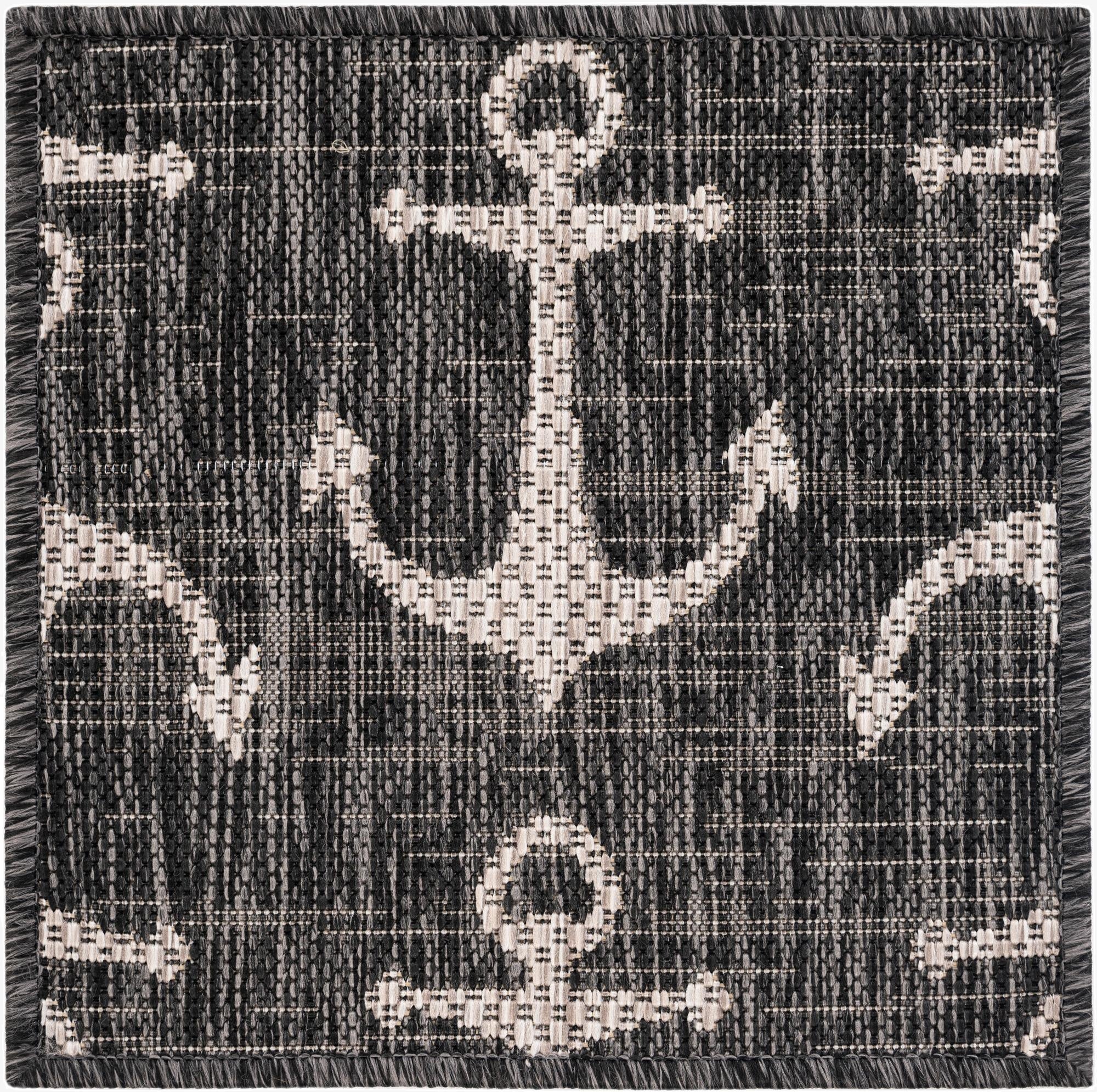  1' 4 x 1' 4  Washable Coastal Indoor / Outdoor Sample Rug