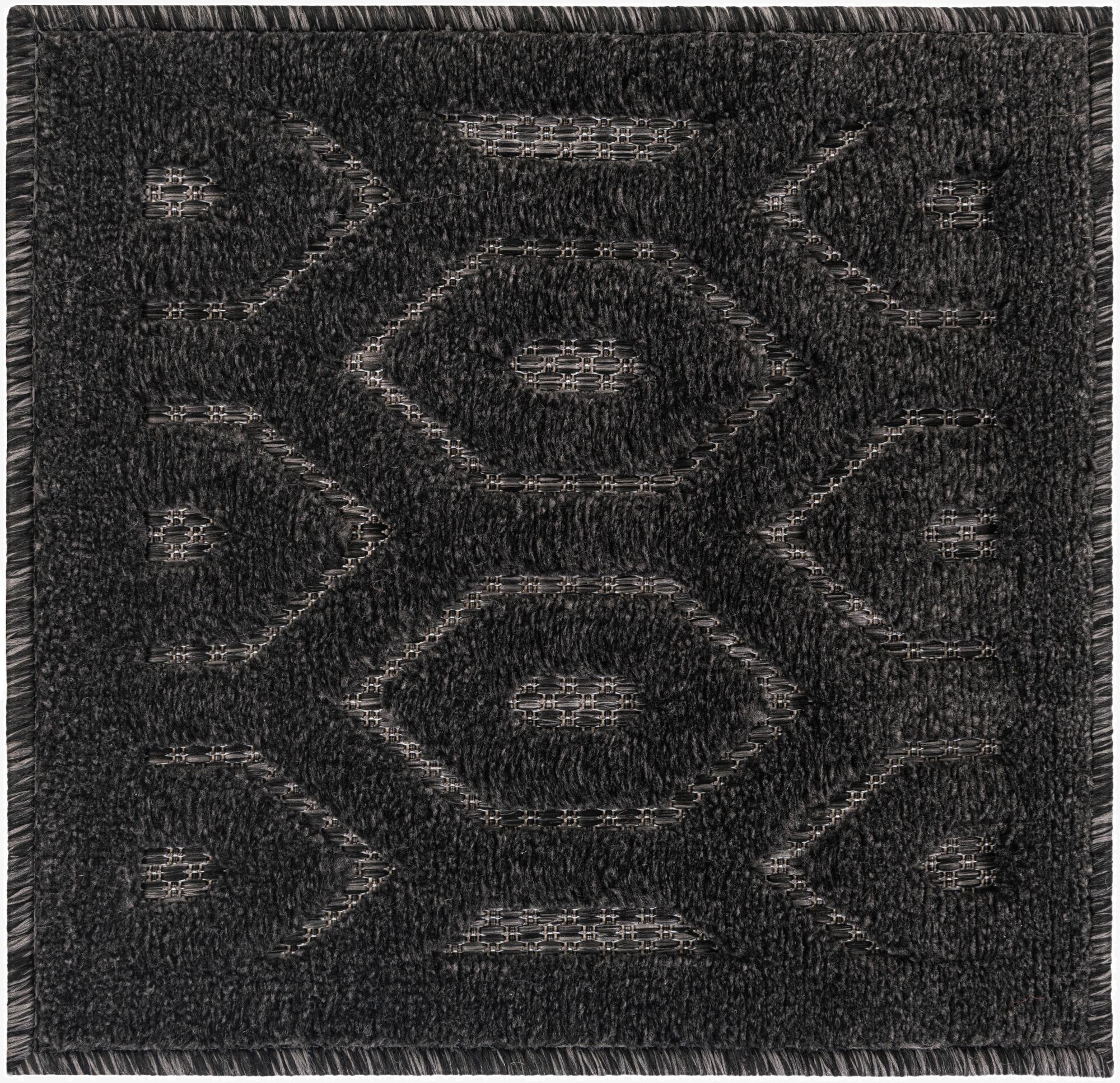  1' 4 x 1' 4  Washable Trellis Textured Indoor / Outdoor Sample Rug