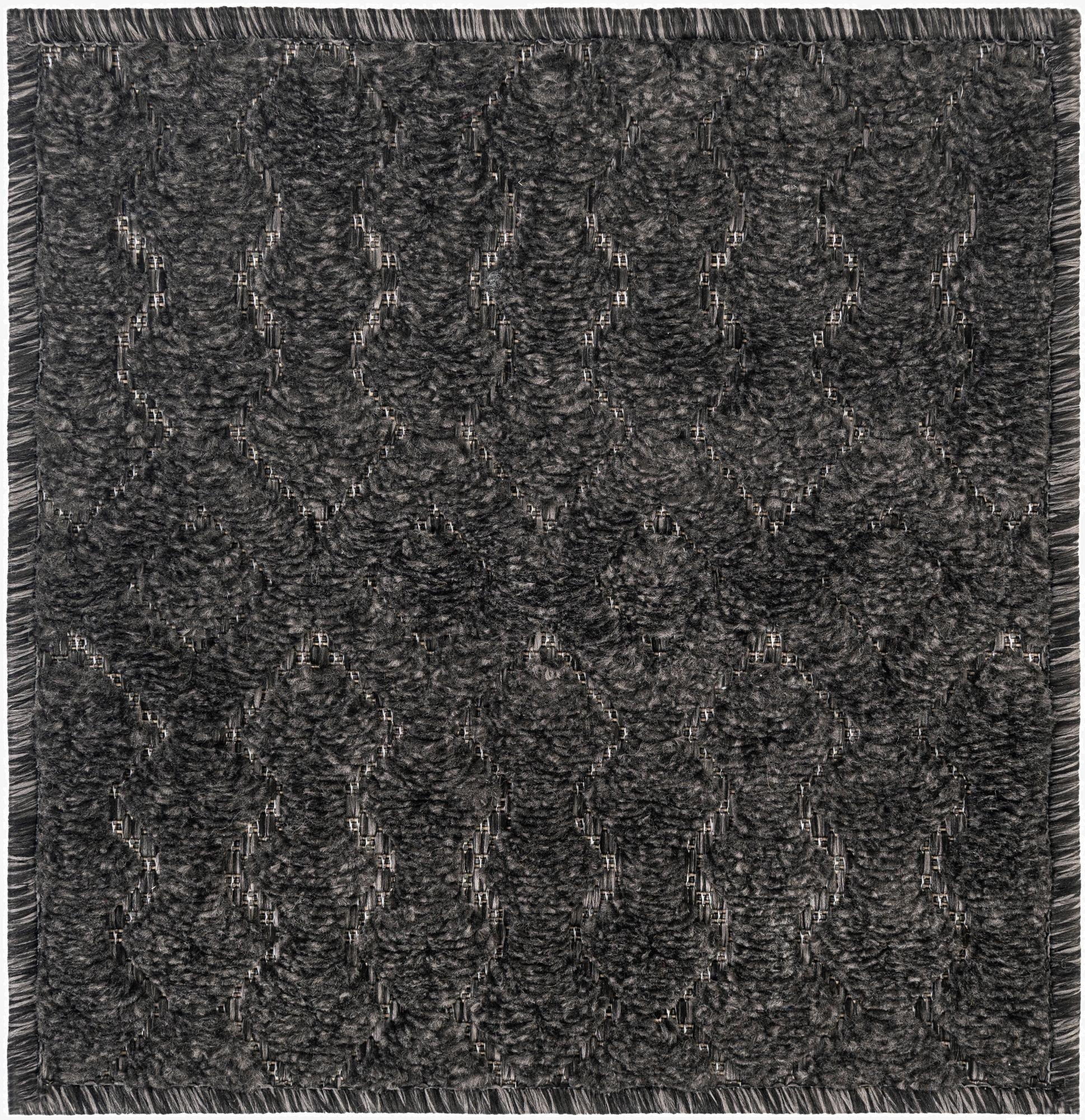  1' 4 x 1' 4  Washable Trellis Textured Indoor / Outdoor Sample Rug