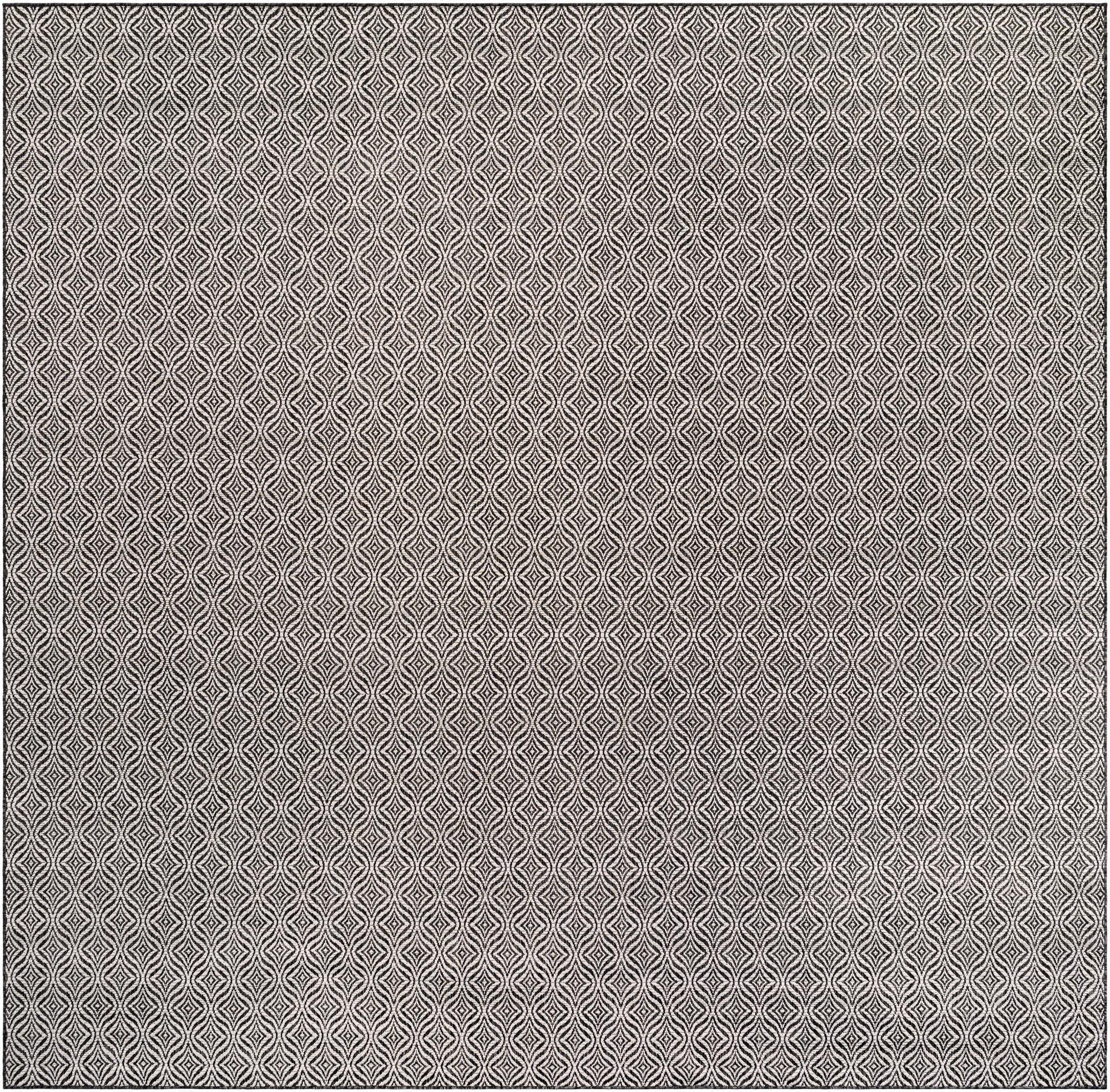  12' x 12'  Washable Lattice Indoor / Outdoor Square Rug