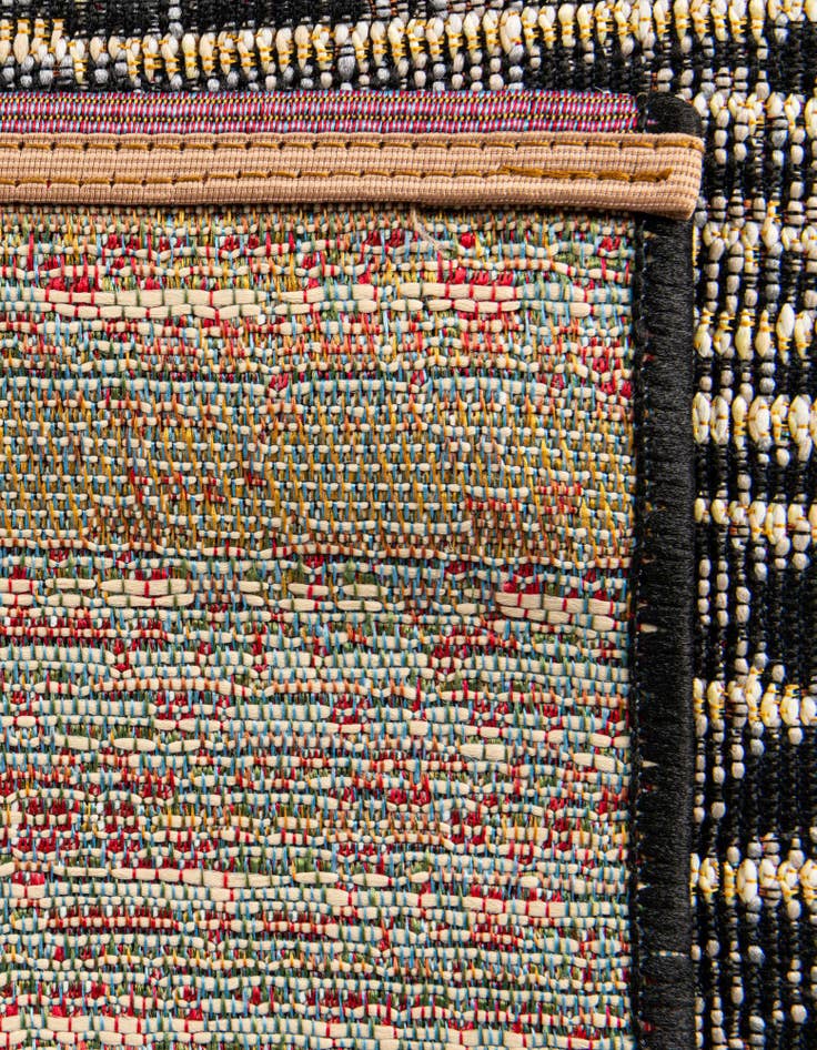 Detail image of  7' 10 x 7' 10  Washable Modern Indoor / Outdoor Square Rug