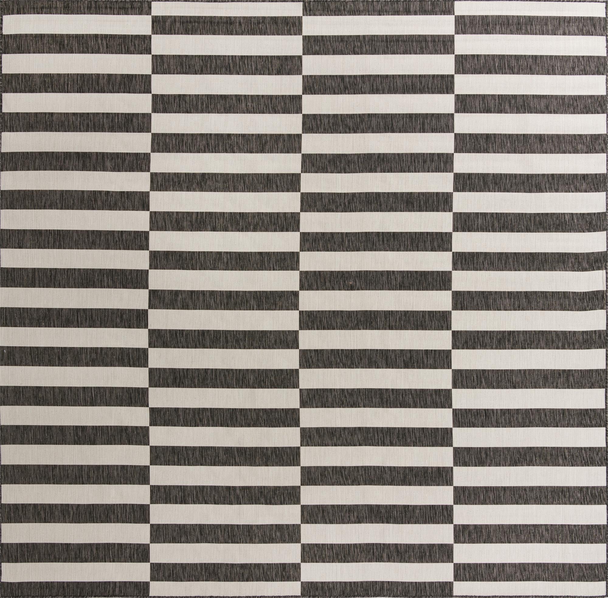  10' 8 x 10' 8  Washable Ribbon Indoor / Outdoor Square Rug