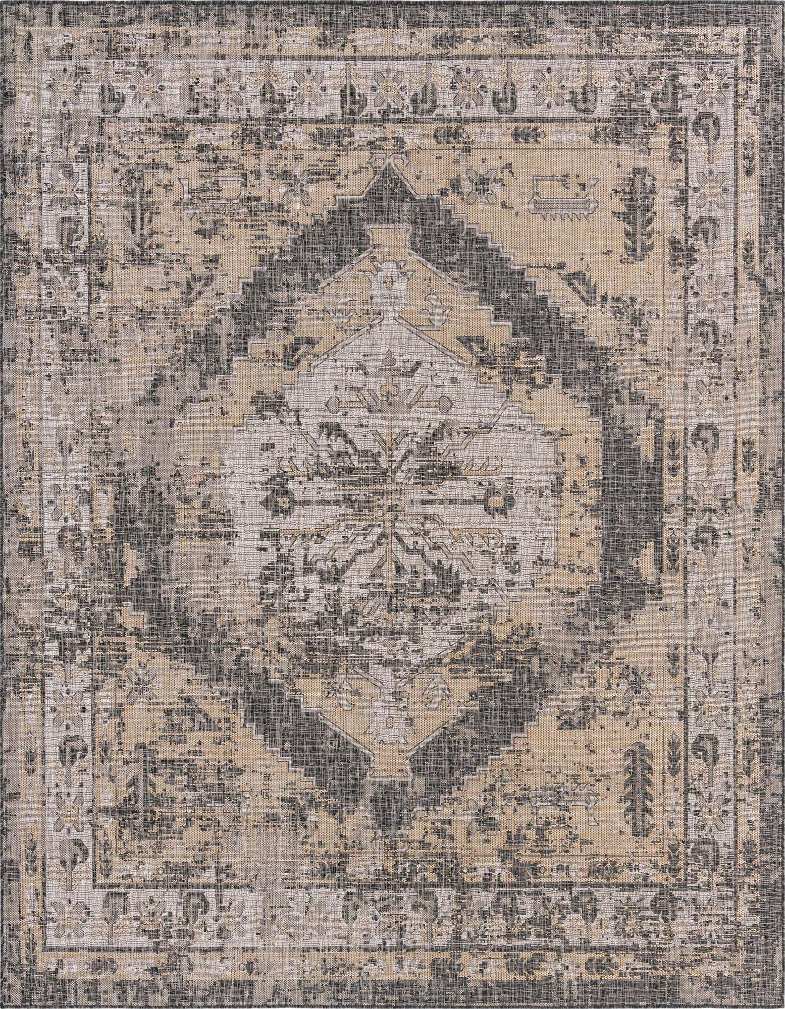 Primary image  10' x 10'  Washable Traditional Indoor / Outdoor Square Rug