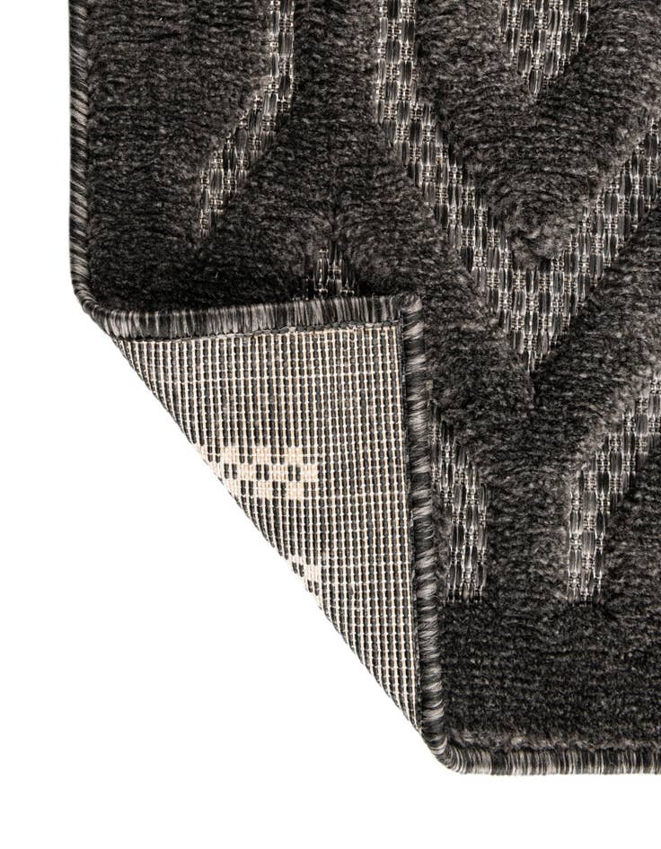 Detail image of  7' 10 x 7' 10  Washable Trellis Textured Indoor / Outdoor Square Rug