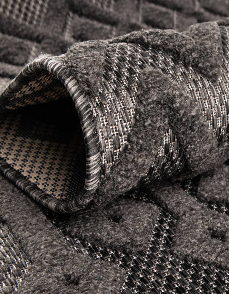 Detail image of  7' 10 x 7' 10  Washable Trellis Textured Indoor / Outdoor Square Rug