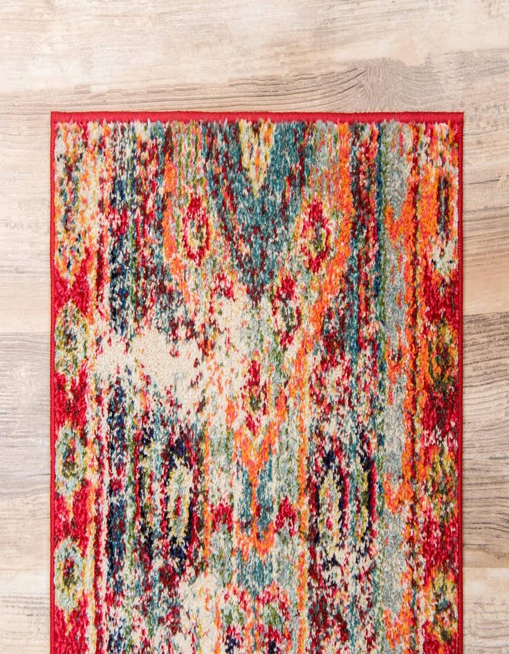 Detail image of  2' 2 x 6' 9  Washable Mesa Runner Rug