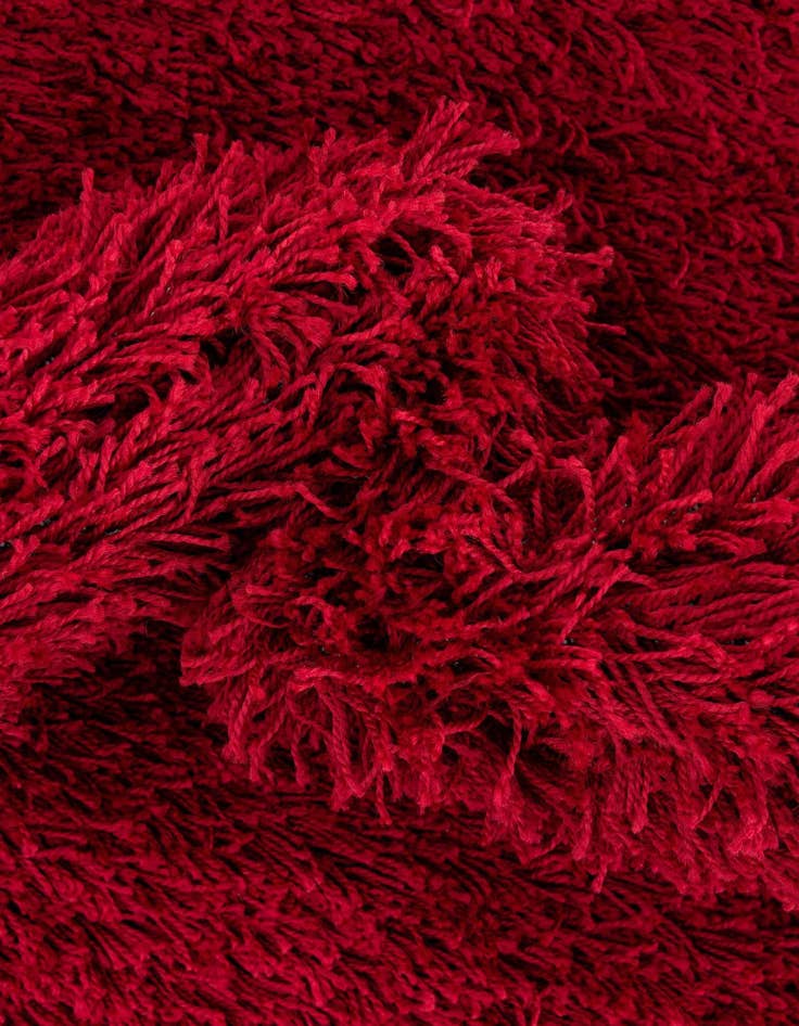 Detail image of  5' 3 x 8' Solid Shag Oval Rug