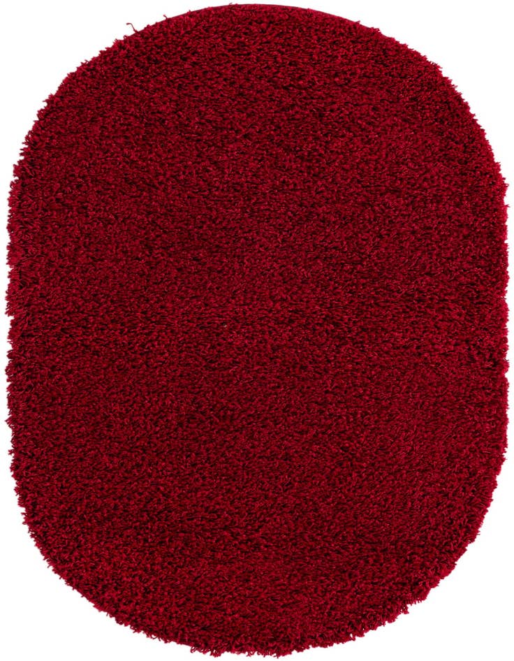 Detail image of  3' x 5' 3 Solid Shag Oval Rug