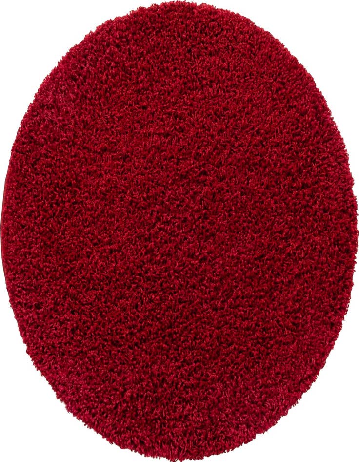 Detail image of  3' x 3' Solid Shag Round Rug