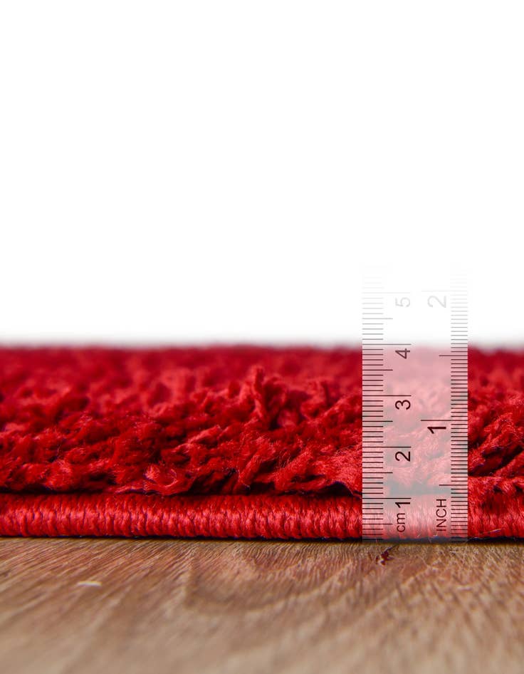 Detail image of  2' x 6' 5 Solid Shag Runner Rug